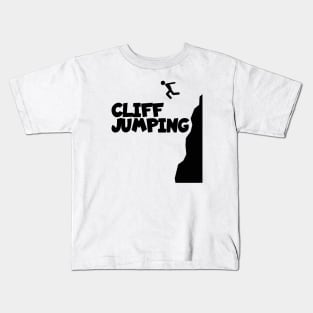 Cliff jumping Kids T-Shirt